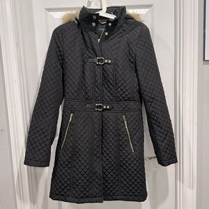 IVANKA TRUMP Black Winter Coat for women